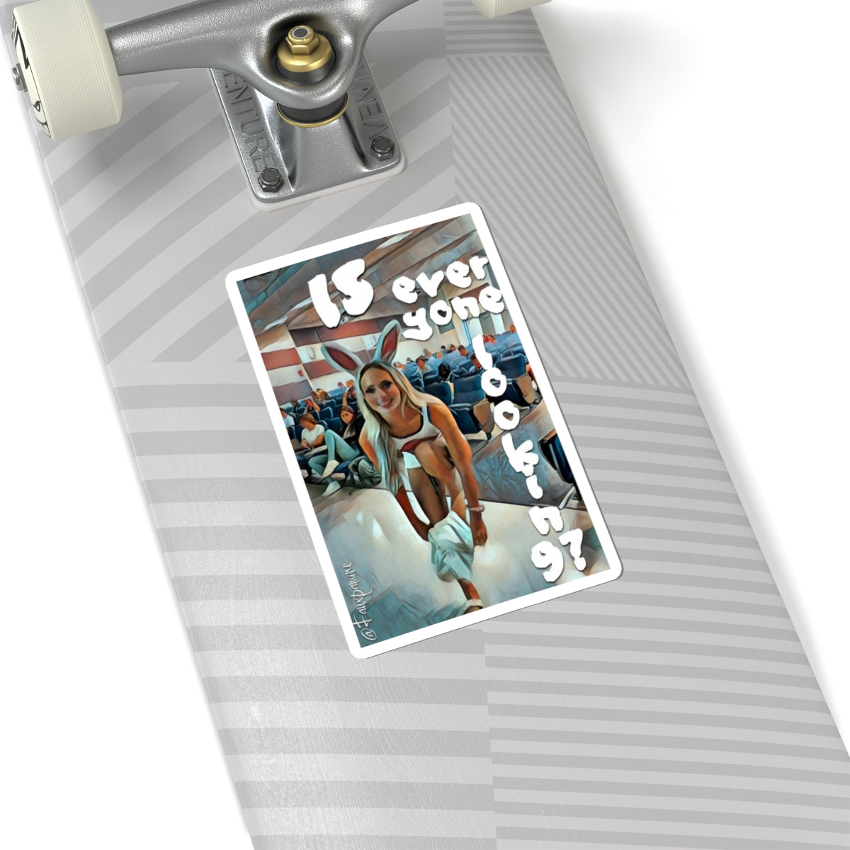 Augmented still from the Theater of Self-Obsession - Sticker