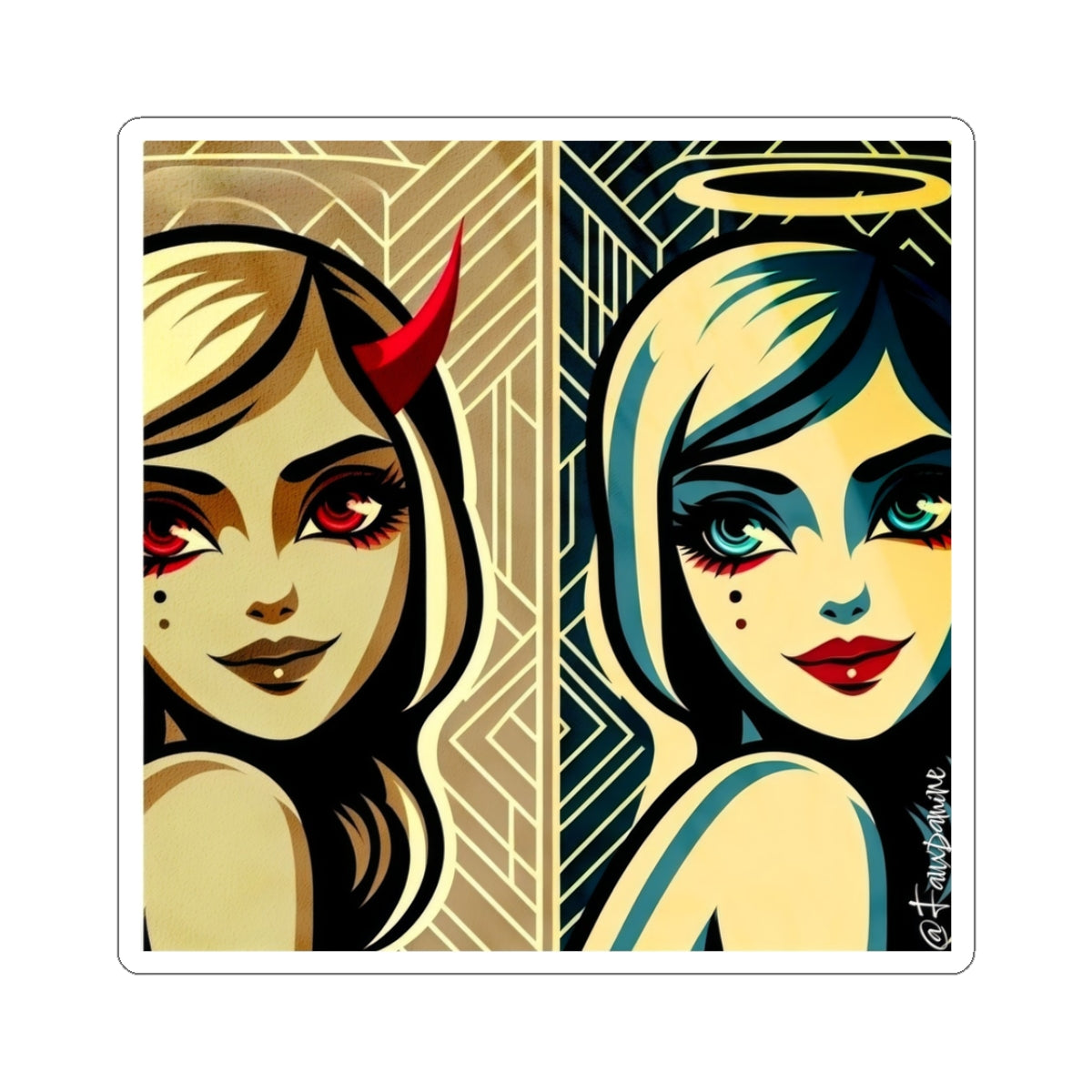 You said she is so evil, but - Sticker