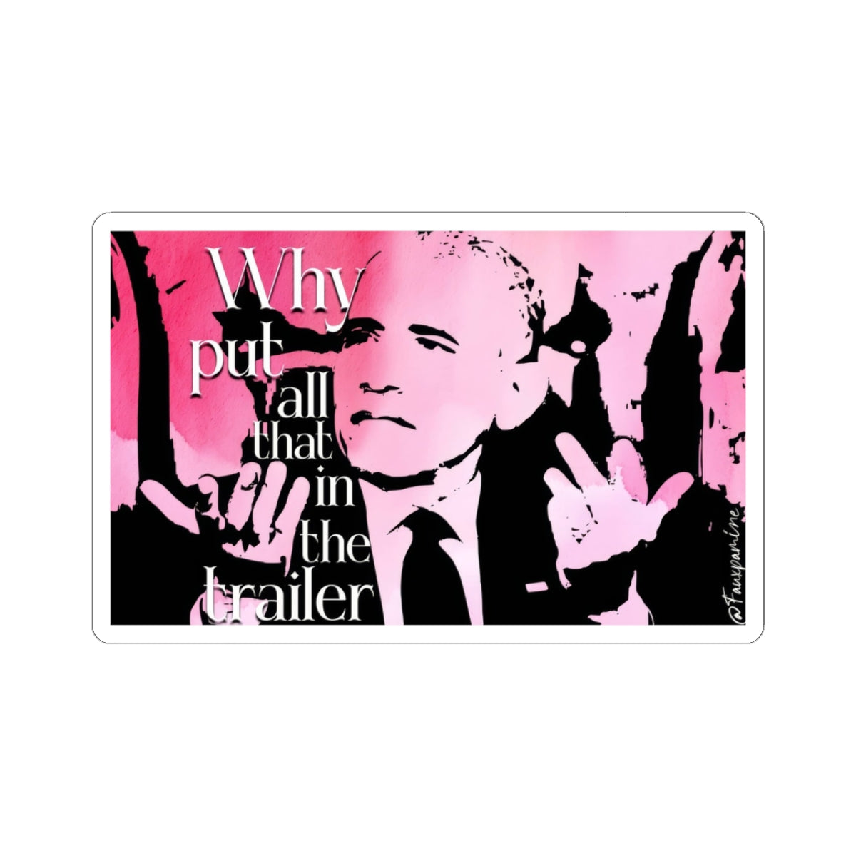 Presidential Pastiche on Foresight Fatigue - Sticker