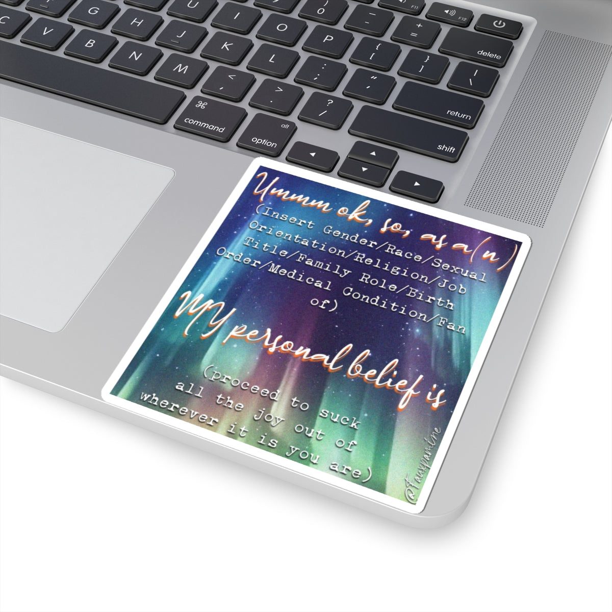 The Aurora of Self-Centered Testimony - Sticker
