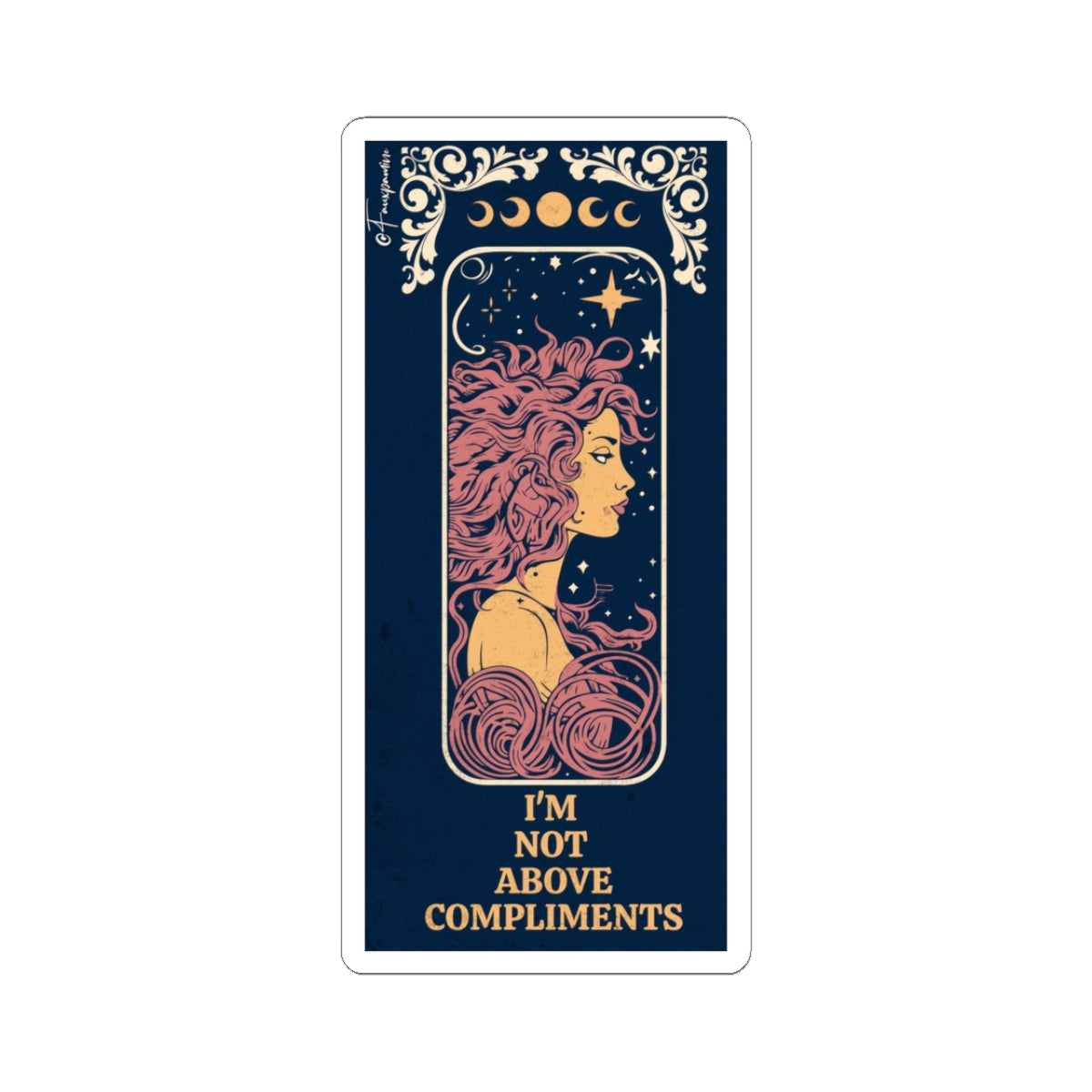 Celestial Hair, Terrestrial Ego - Sticker