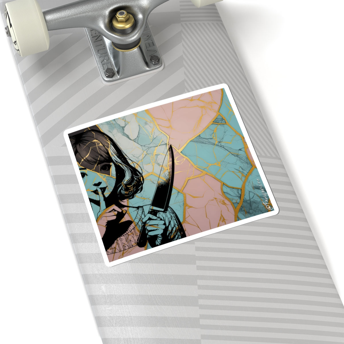 Kintsugi of the Quiet Knife - Sticker
