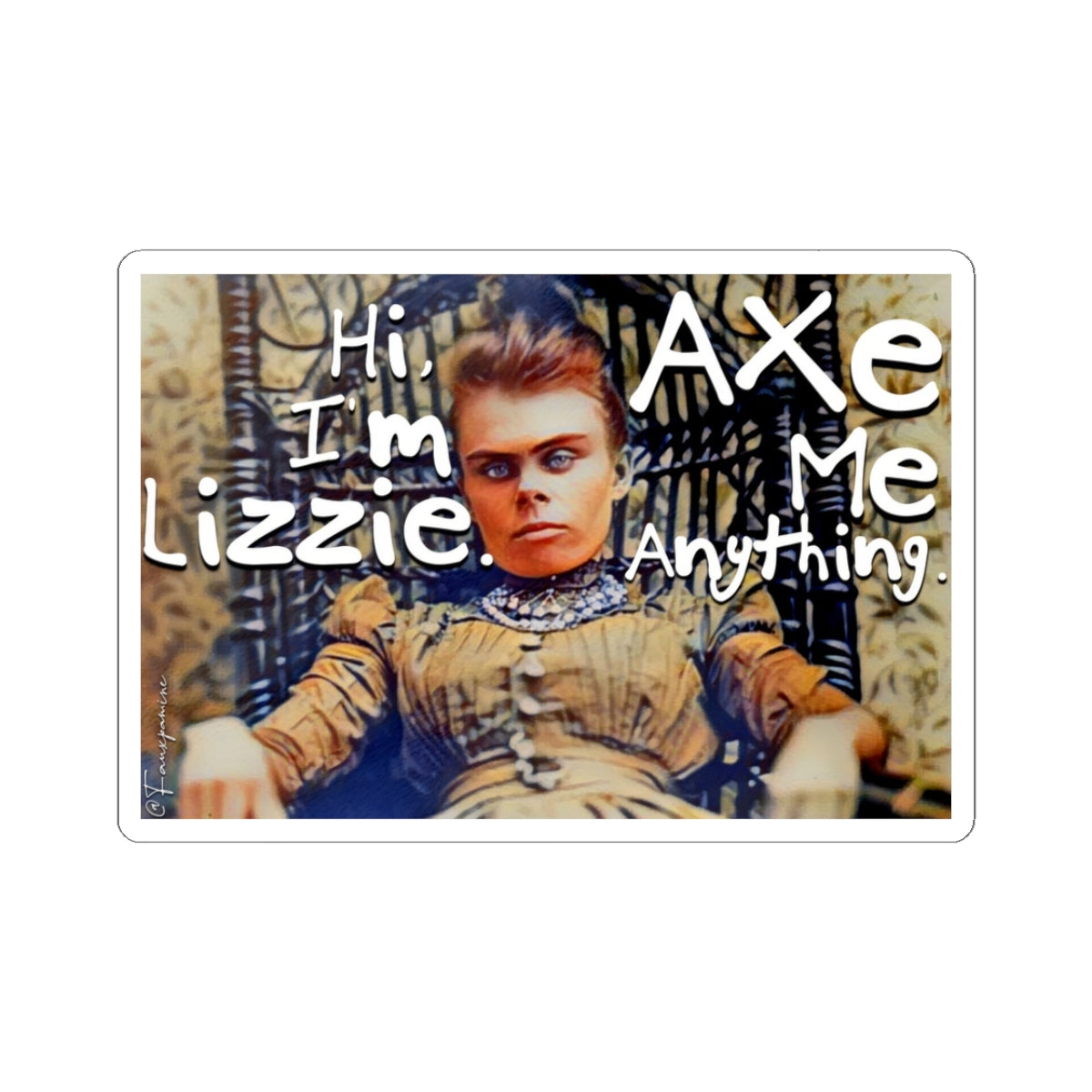 Lizzie Ascendant in the Wicker Throne - Sticker