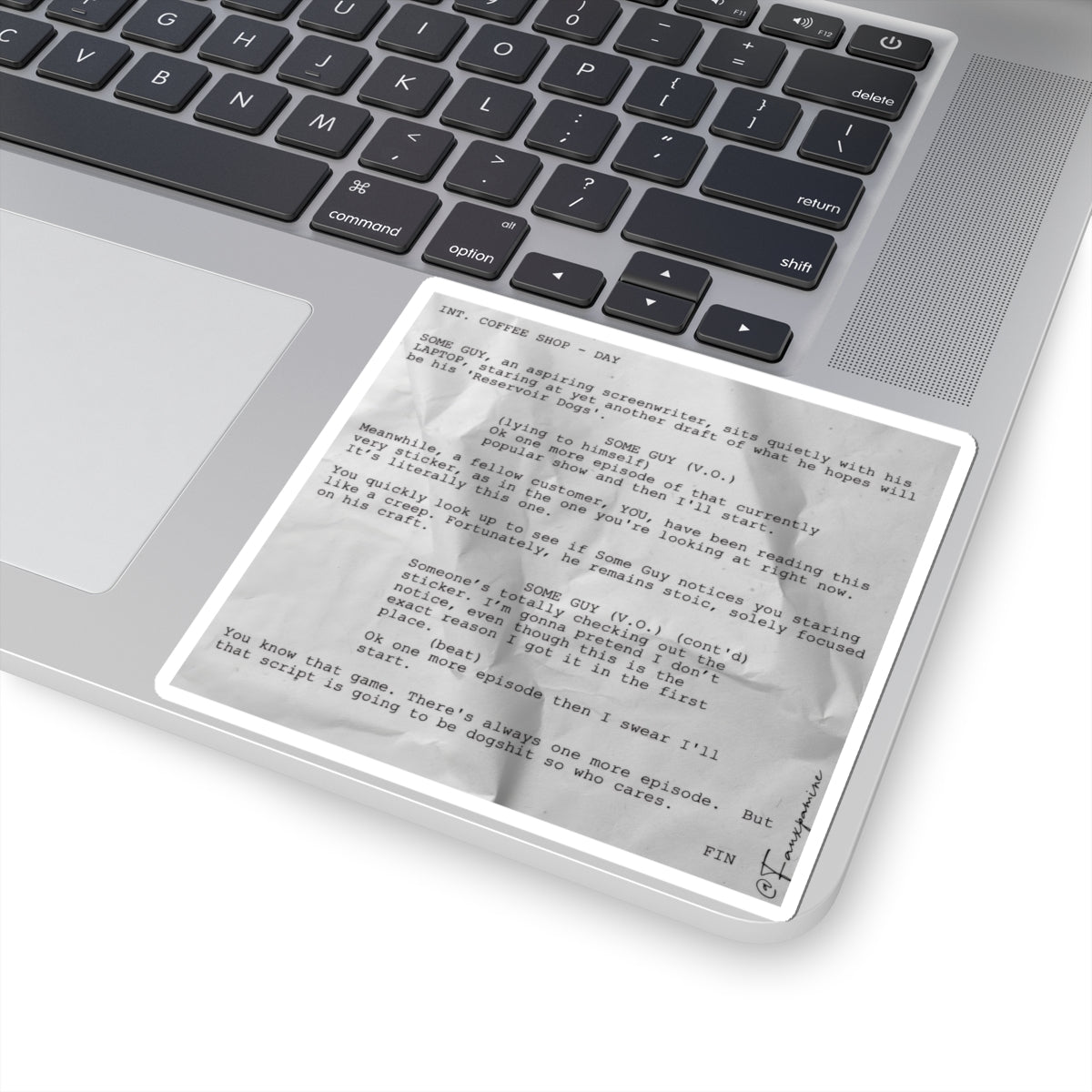 INT. COFFEE SHOP – DAY - Sticker