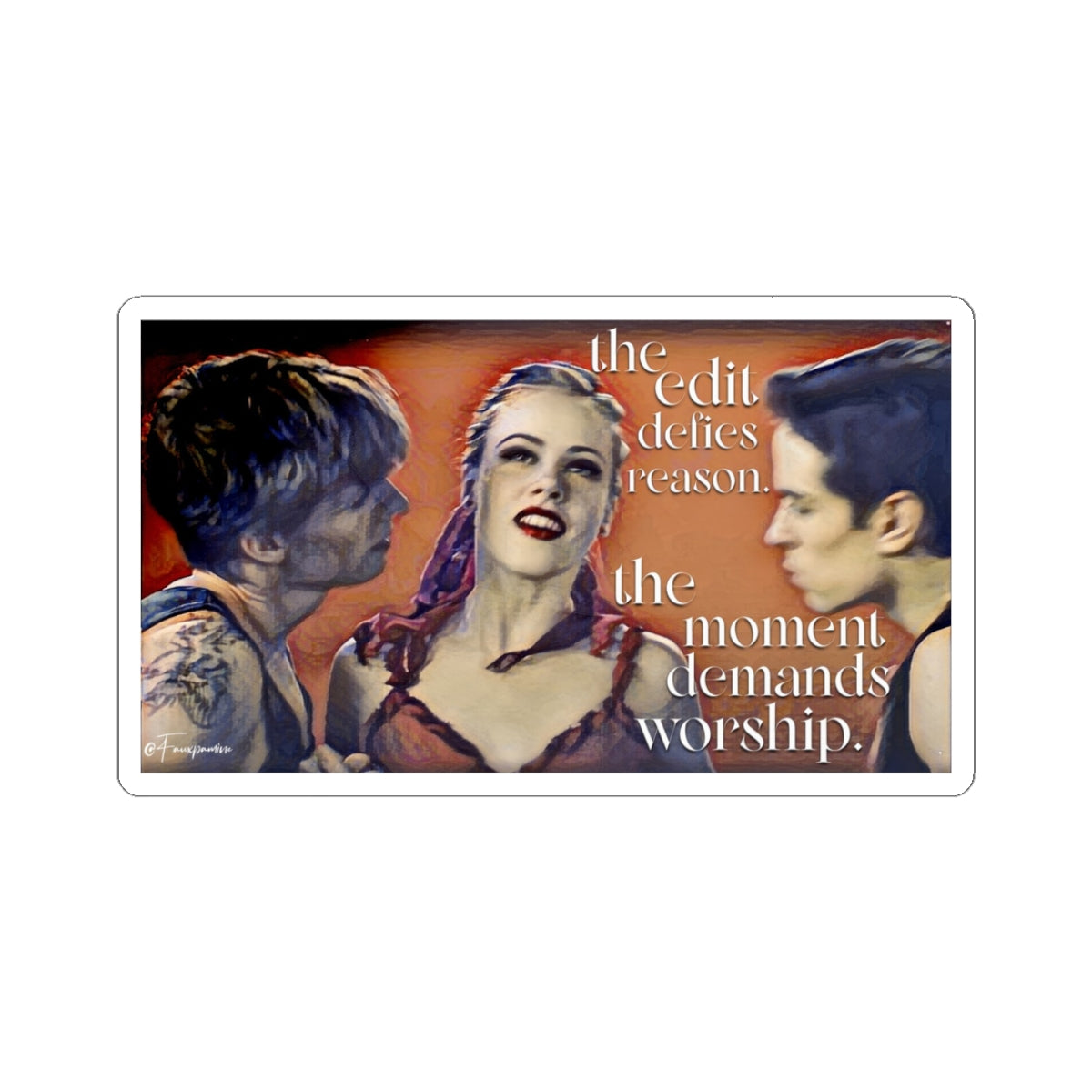 The Edit Defies Reason - Sticker