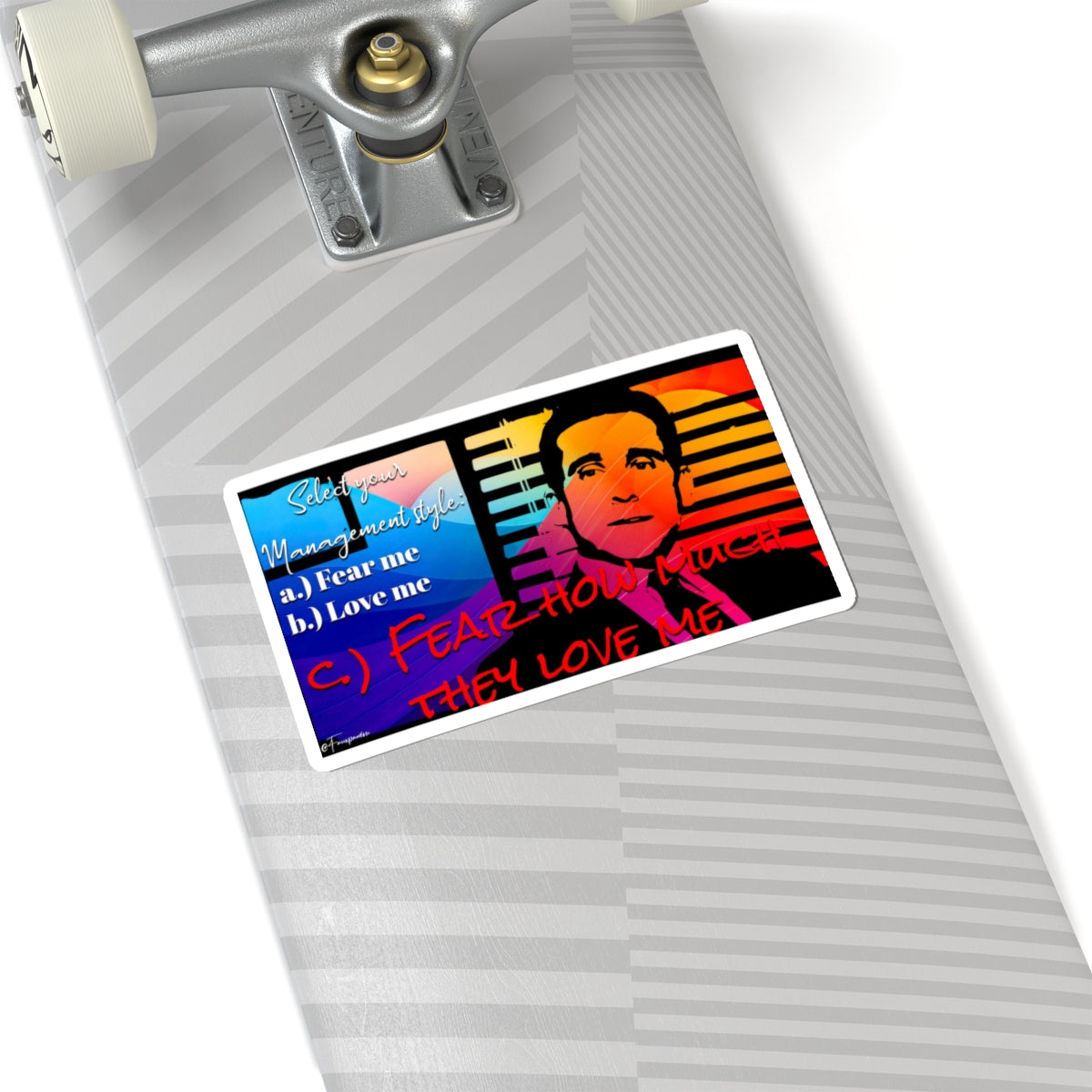 Michael Scott Management Style - Sticker