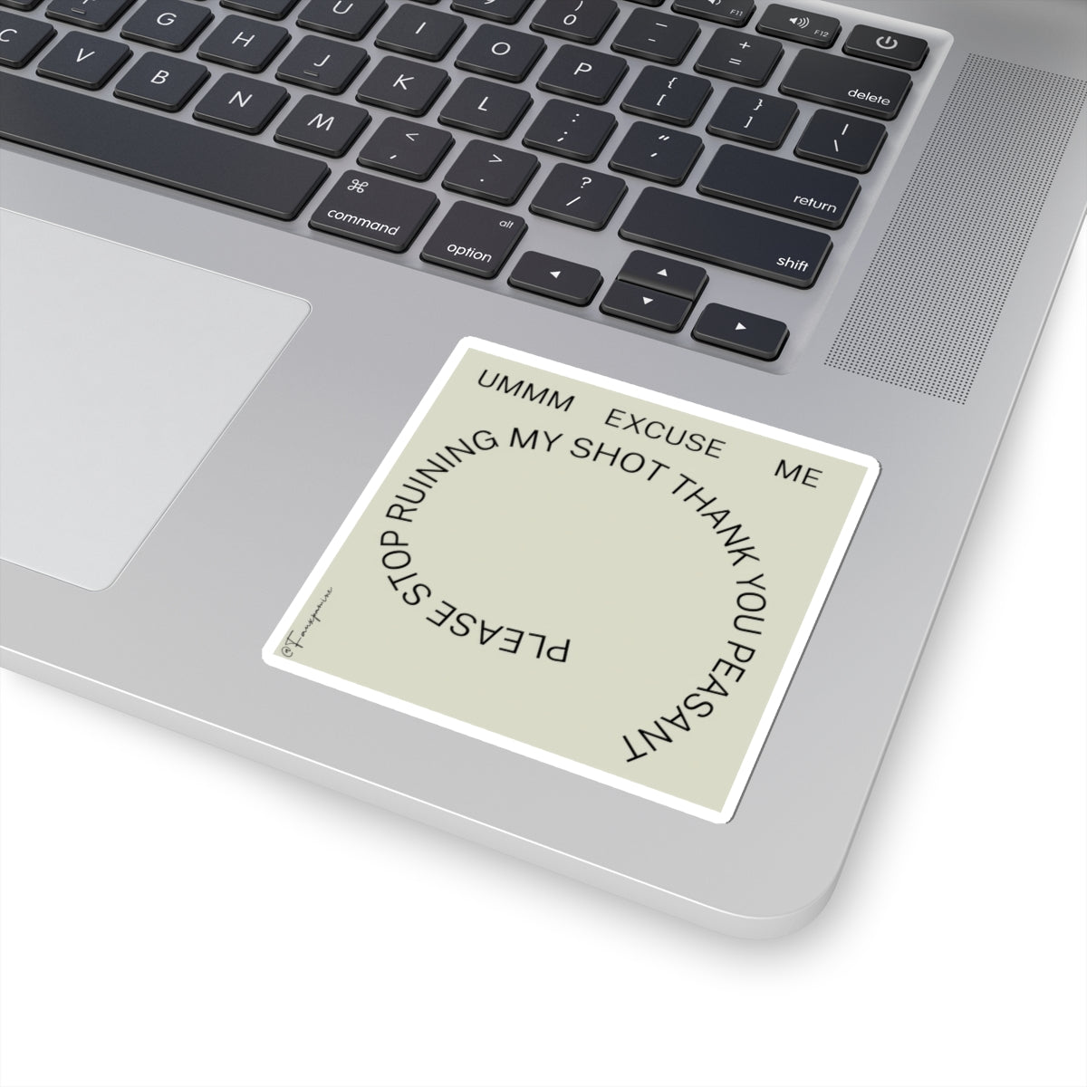 Selfie-space Disruption Rendered in Conceptual Spiral Form - Sticker