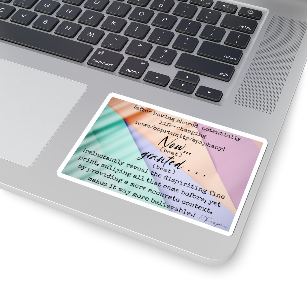 The Diptych of Anticipation and Undoing - Sticker