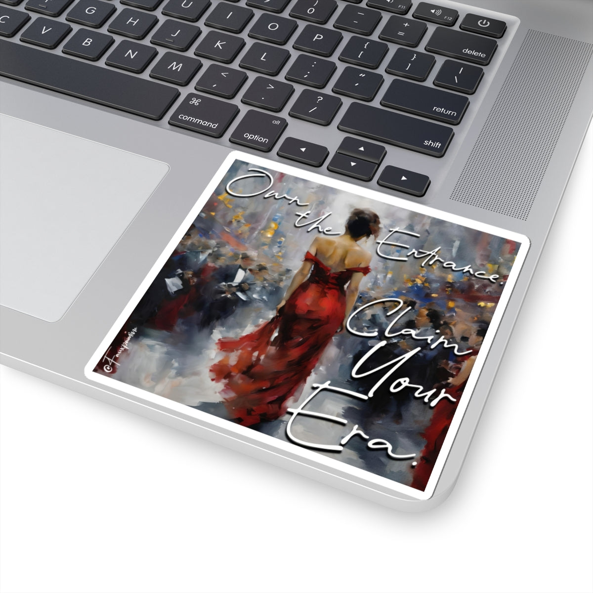 The Red Dress Colonizes Time - Sticker
