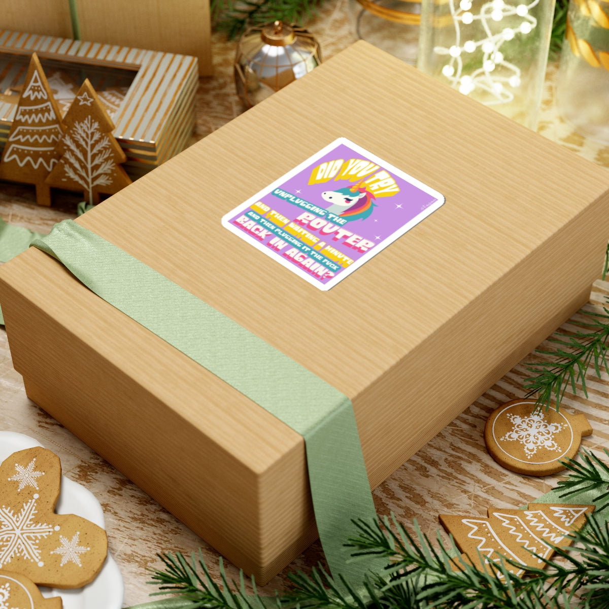 Technospiritual Rebirth in Unicorn Drag - Sticker
