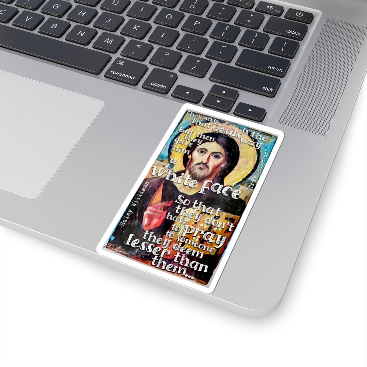 True Believer (White Face) - Sticker