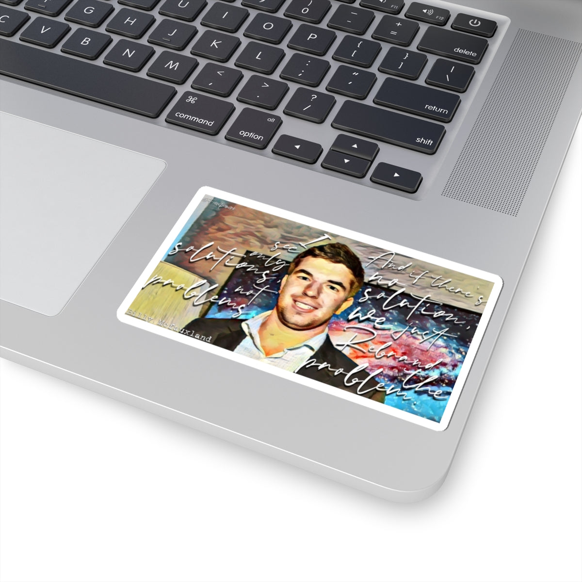 Layered Digital Denial on Crisis Management Canvas - Sticker