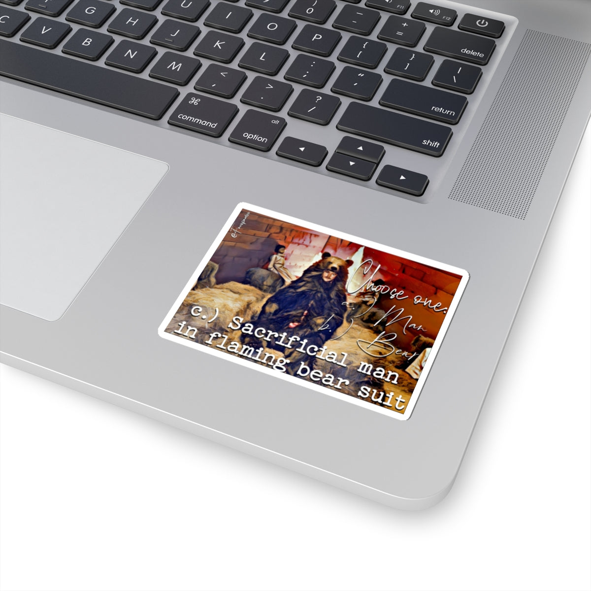 Man, Bear, Sacrifice (The Pagan Ternary) - Sticker