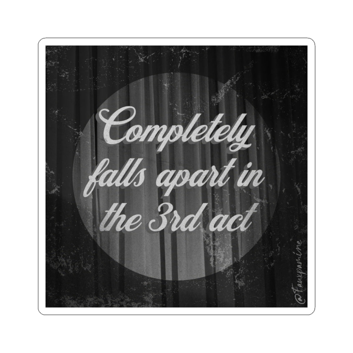 Scene Disintegration as Motif - Sticker