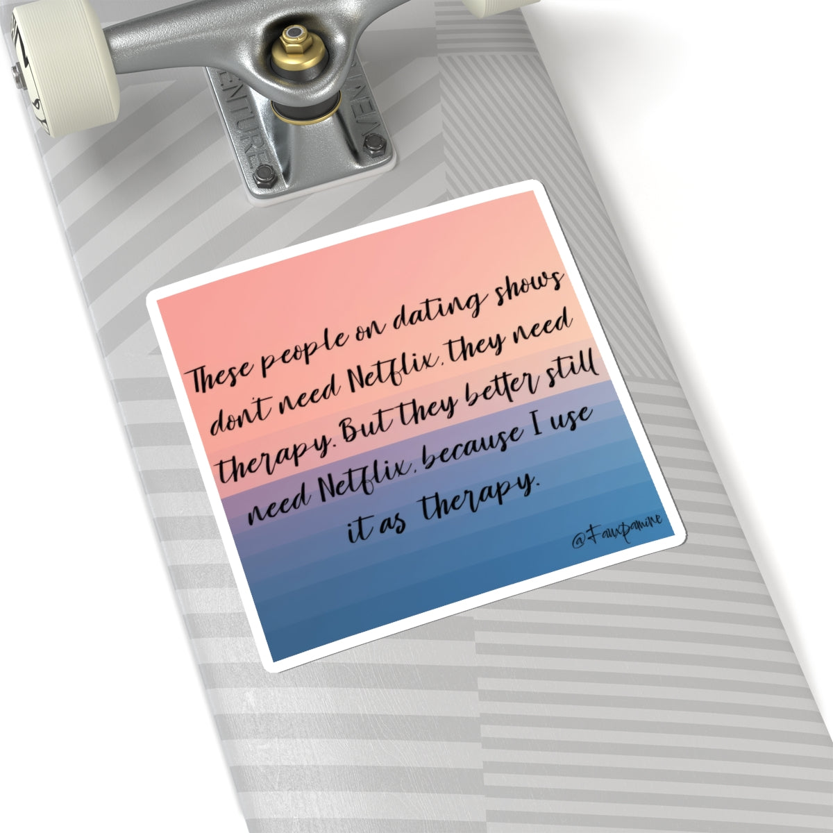 Netflix as Therapy - Sticker