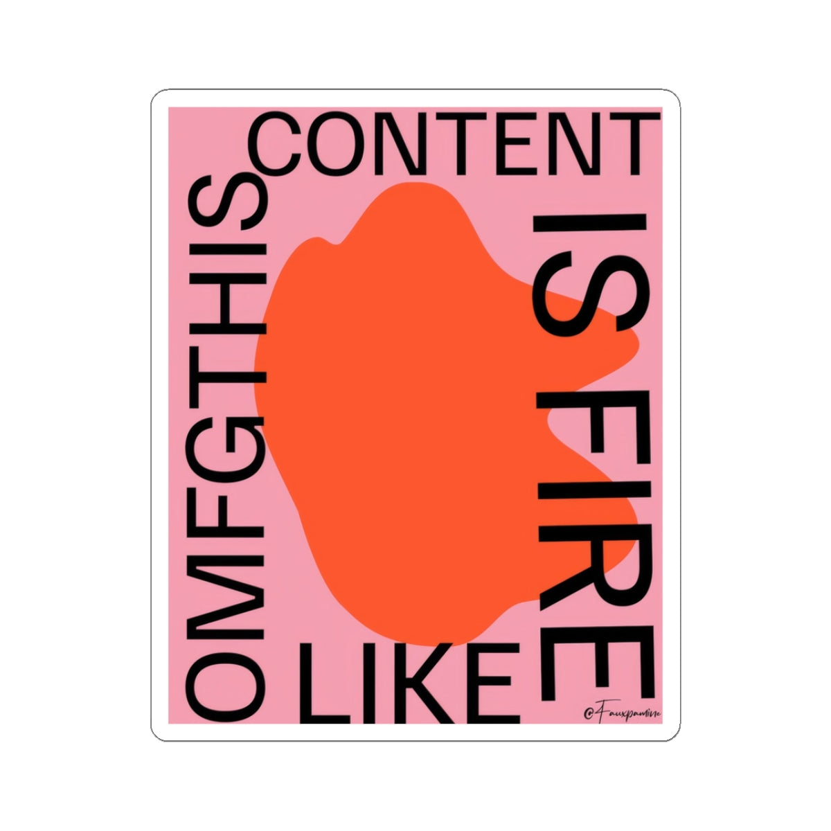 Flatness as Form: A Digital Eucharist - Sticker