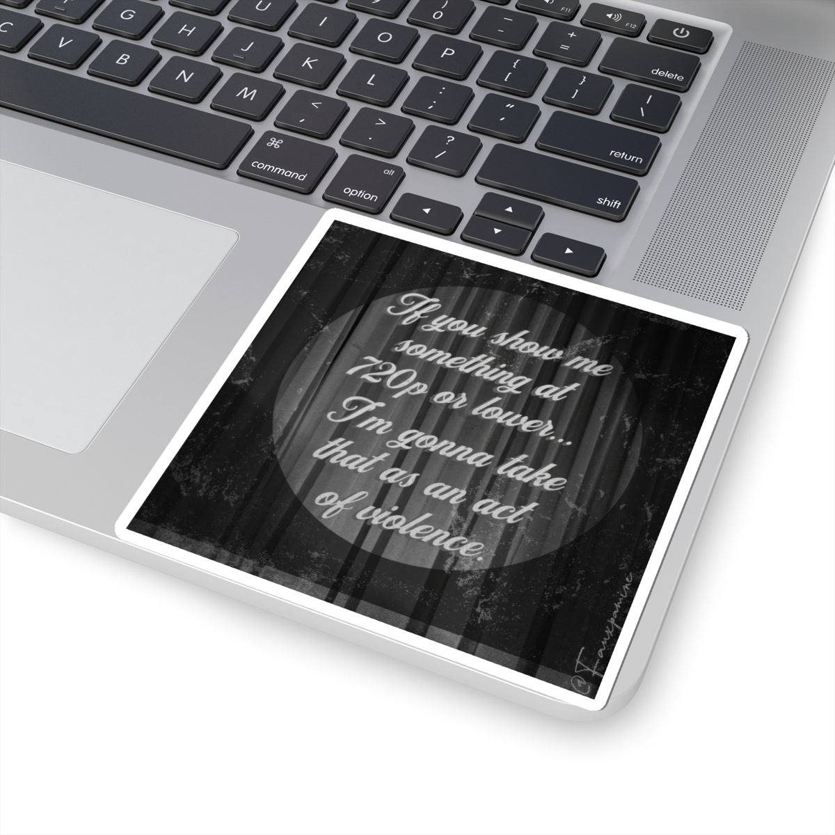 Digital Contempt, Rendered in Low Resolution - Sticker