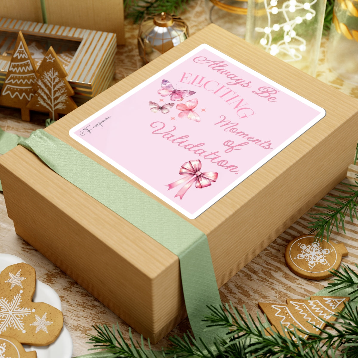Pastel Aphorism in Digital Lace - Sticker