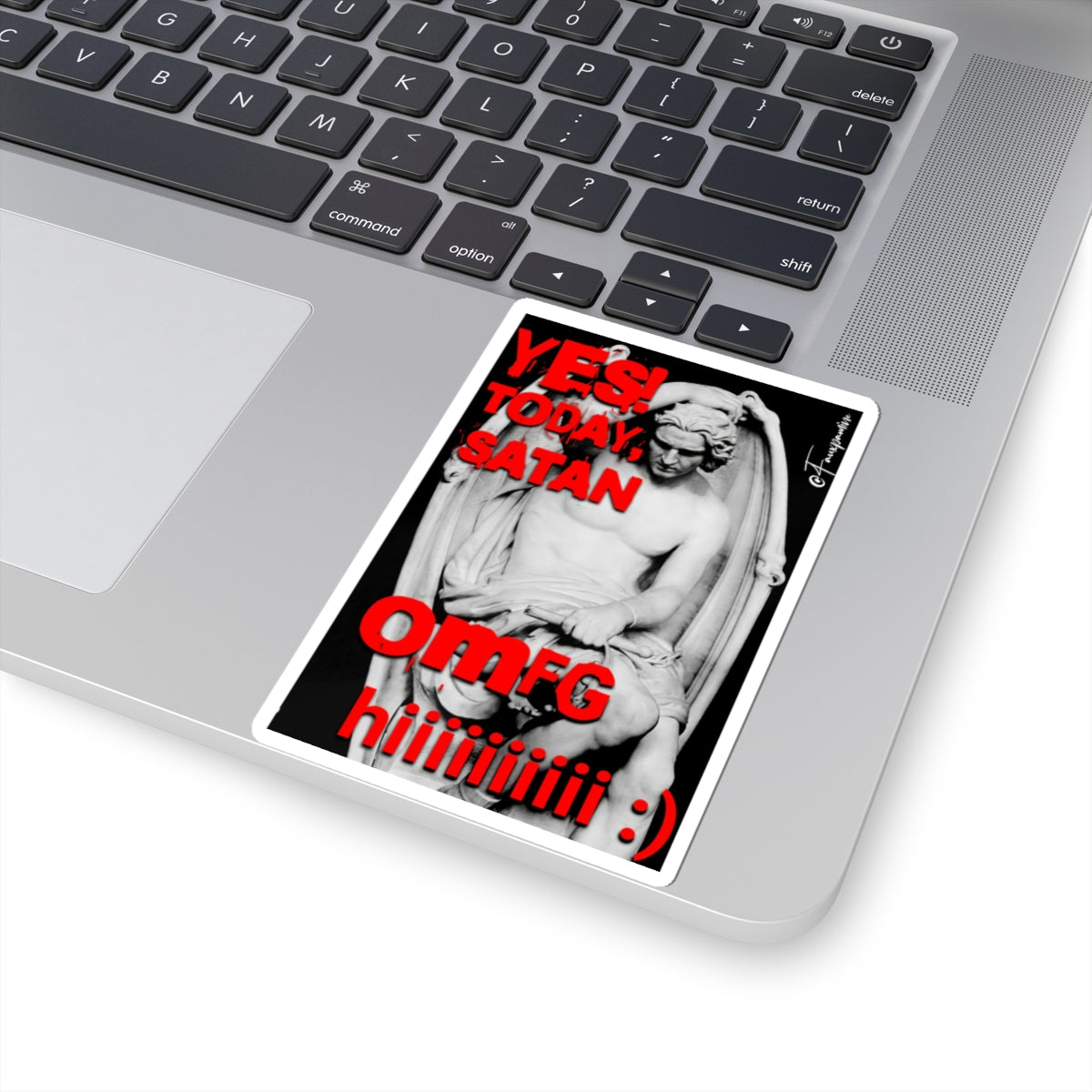Lucifer in Red Lip Service - Sticker