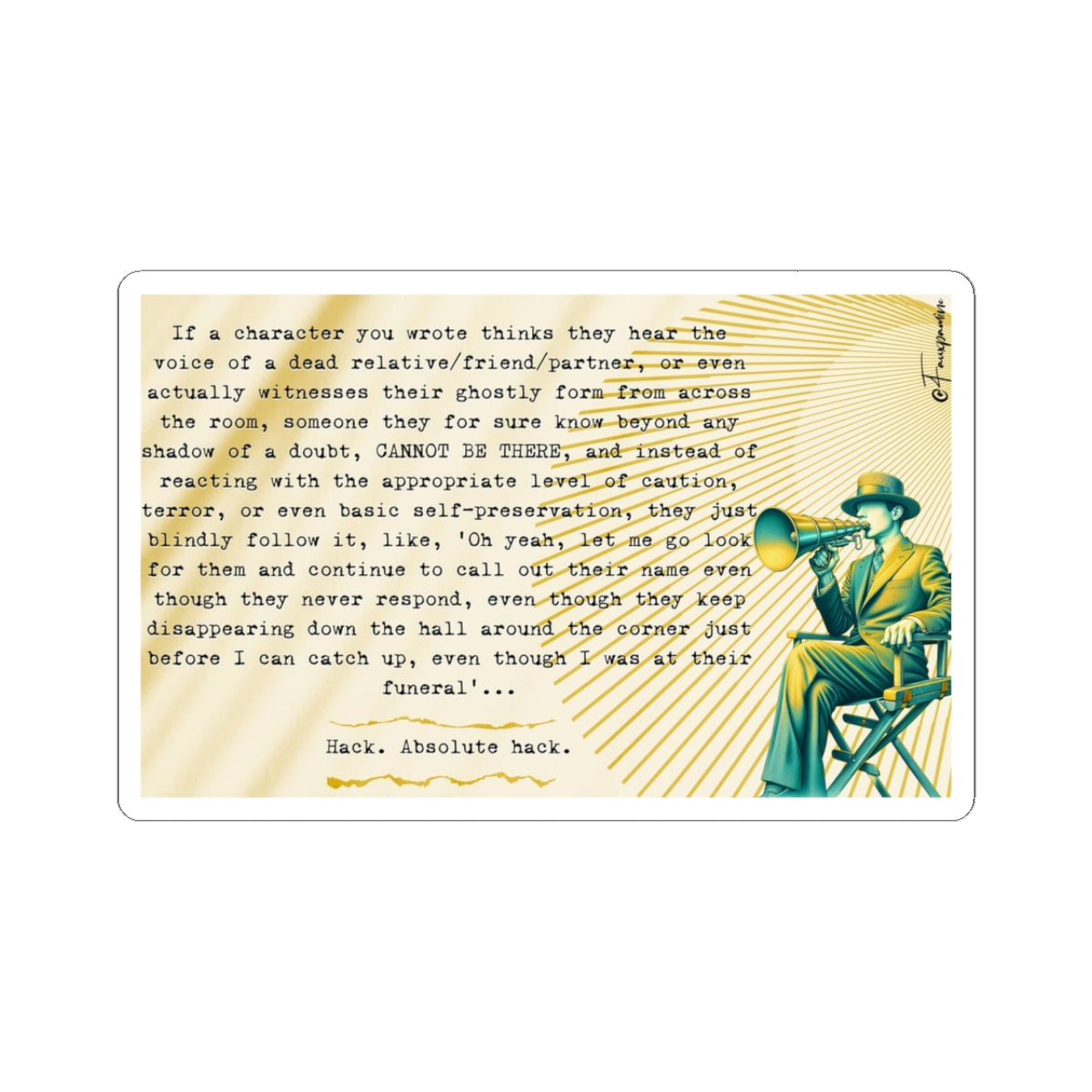 Mixed Media on Disintegrated Credibility - Sticker