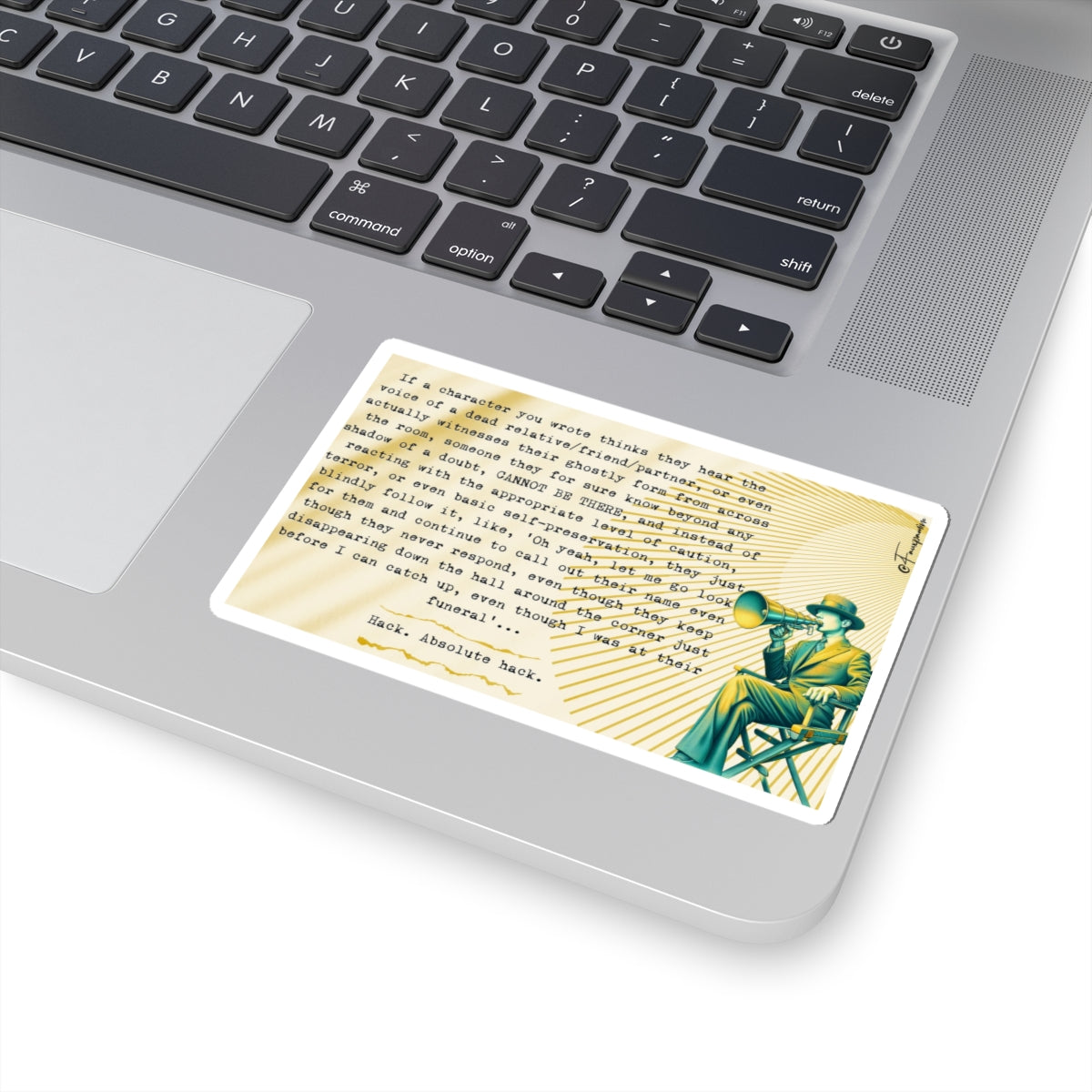Mixed Media on Disintegrated Credibility - Sticker