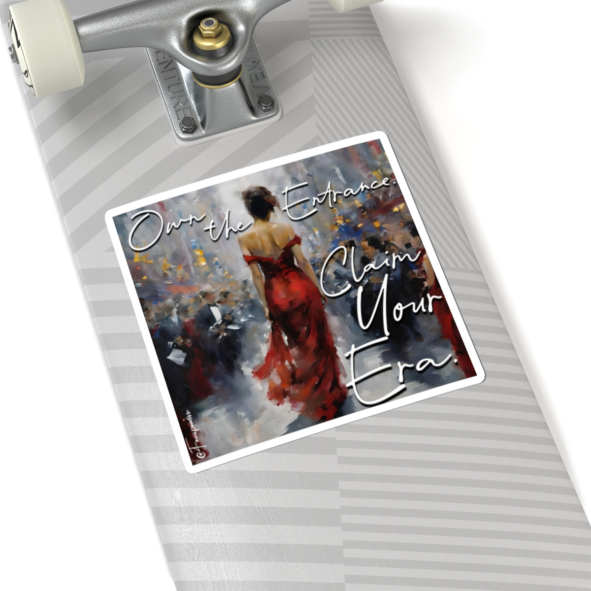 The Red Dress Colonizes Time - Sticker