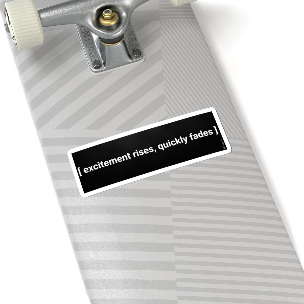 excitement rises, quickly fades - Sticker