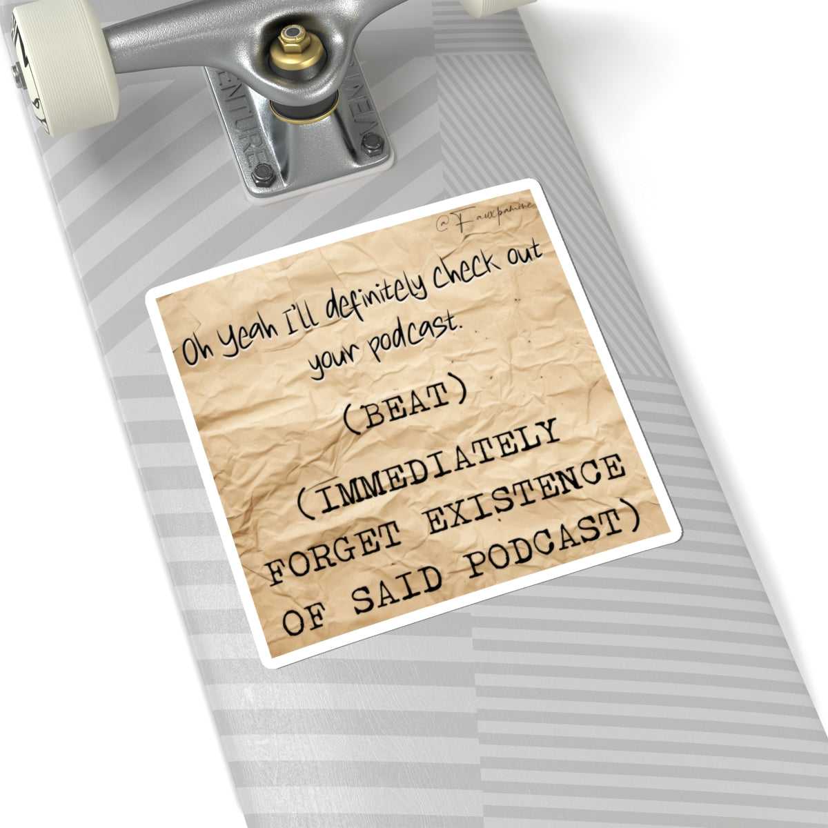 The Eulogy of Performative Enthusiasm - Sticker
