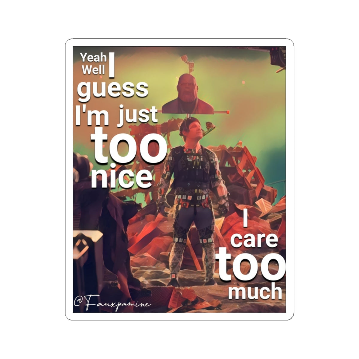 The Burden of the Digital Titan - Sticker