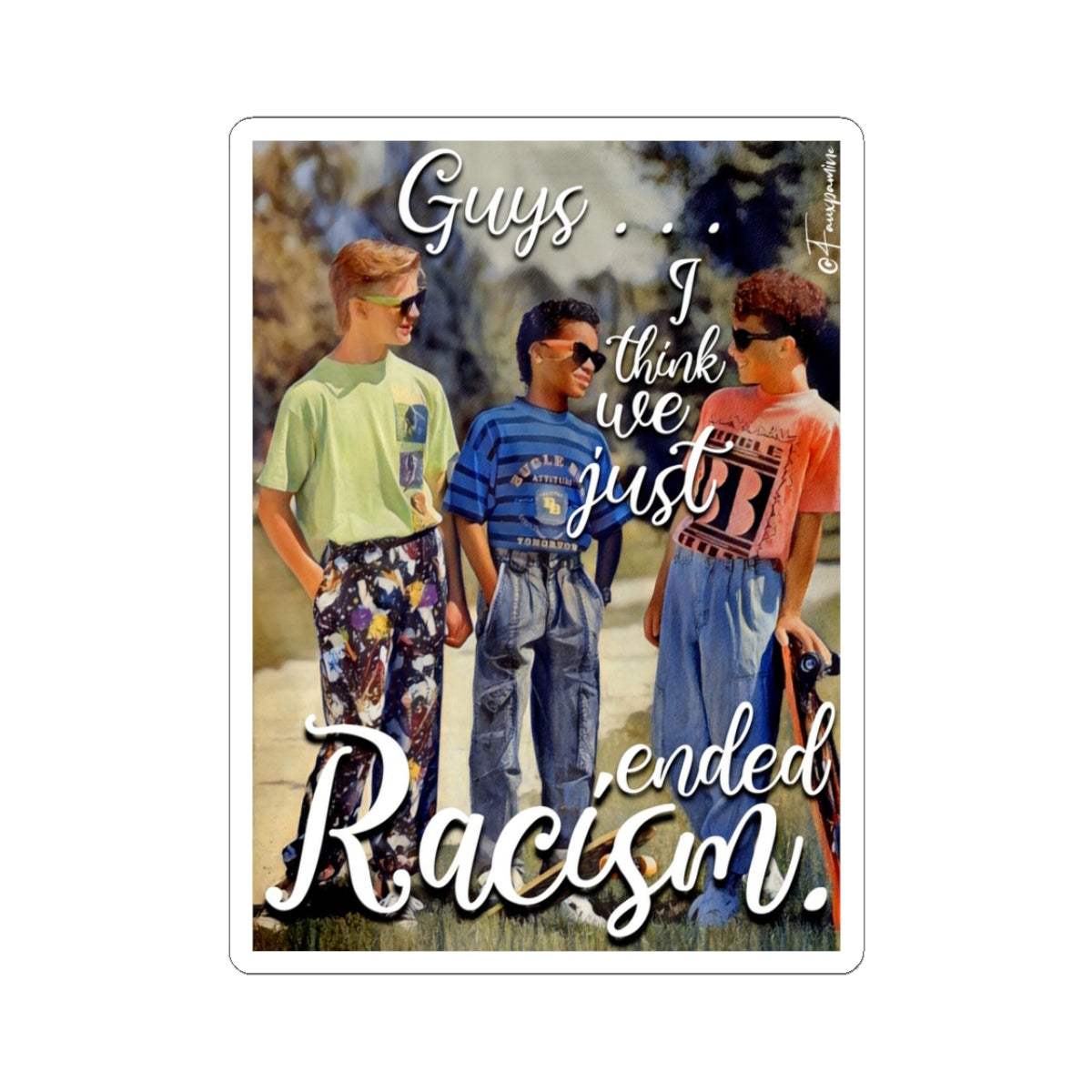 The Denim Trinity - Sticker