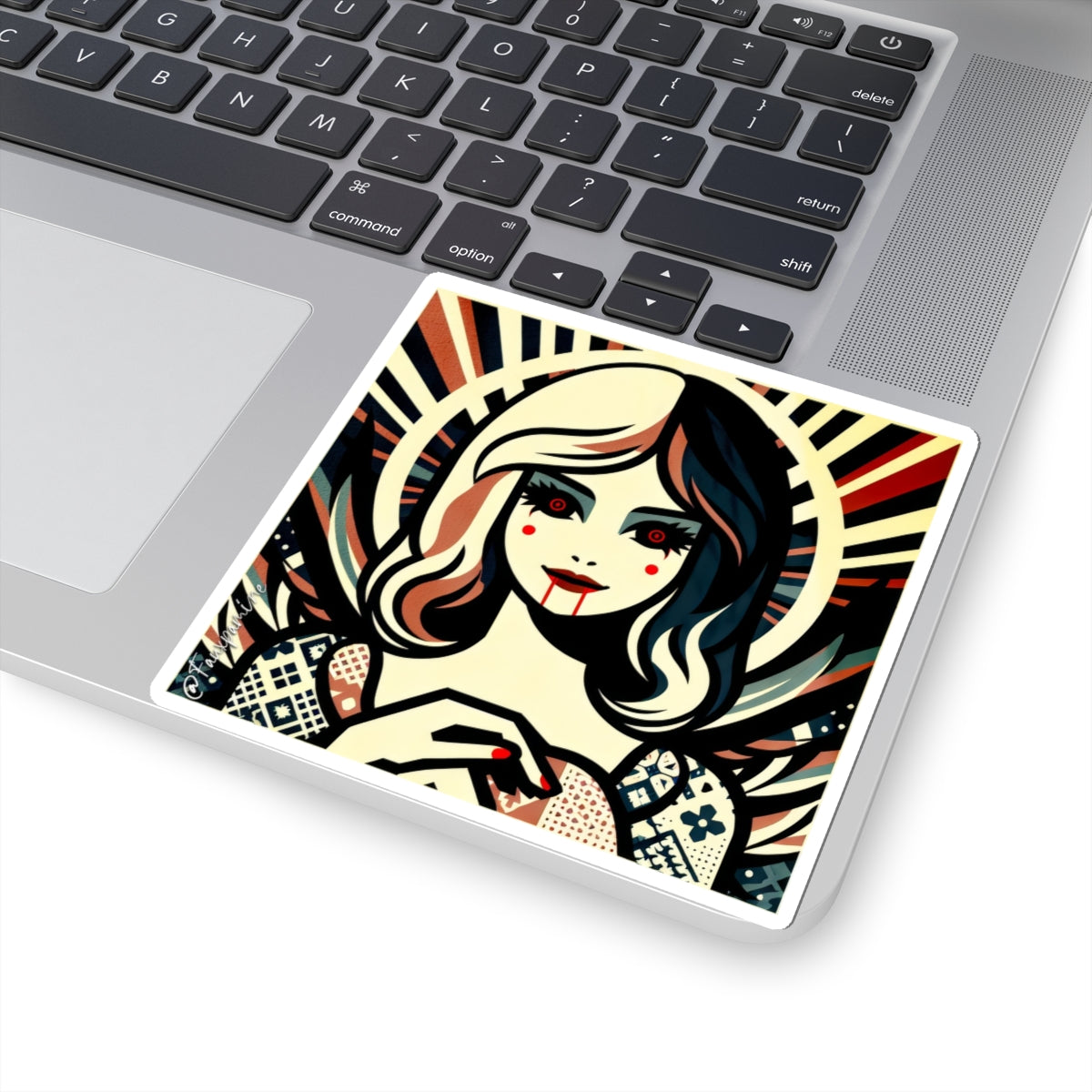 Sanguine Seraph (Stained Glass Gothic No. 1) - Sticker