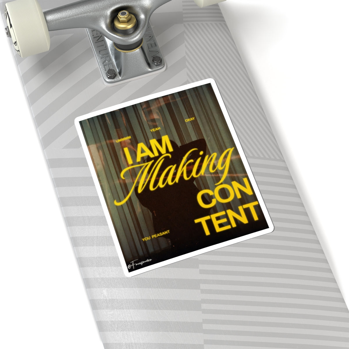 Gilded Delusion on Influencer Stock Footage - Sticker