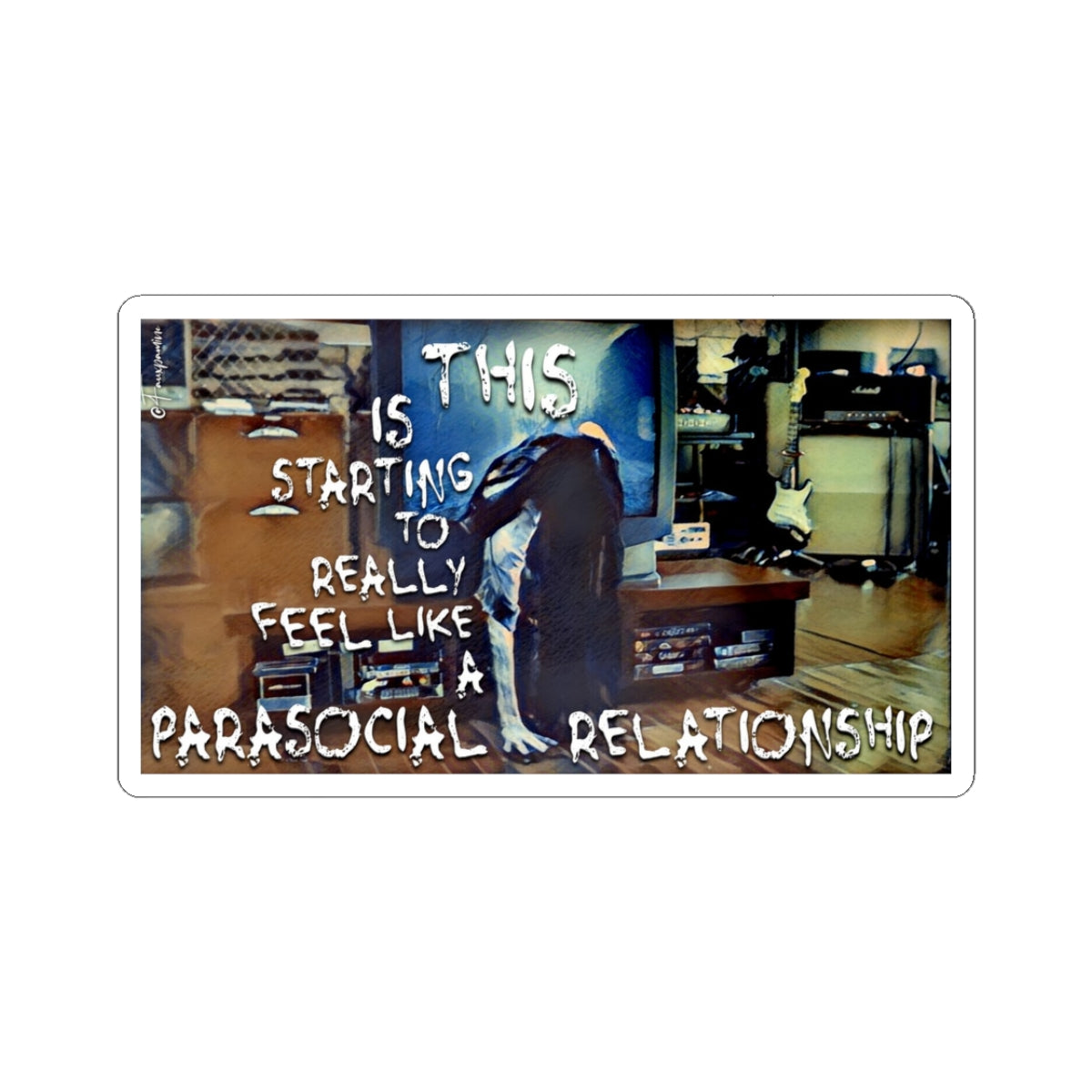 Specter of the Cathode: Parasocial Eucharist - Sticker