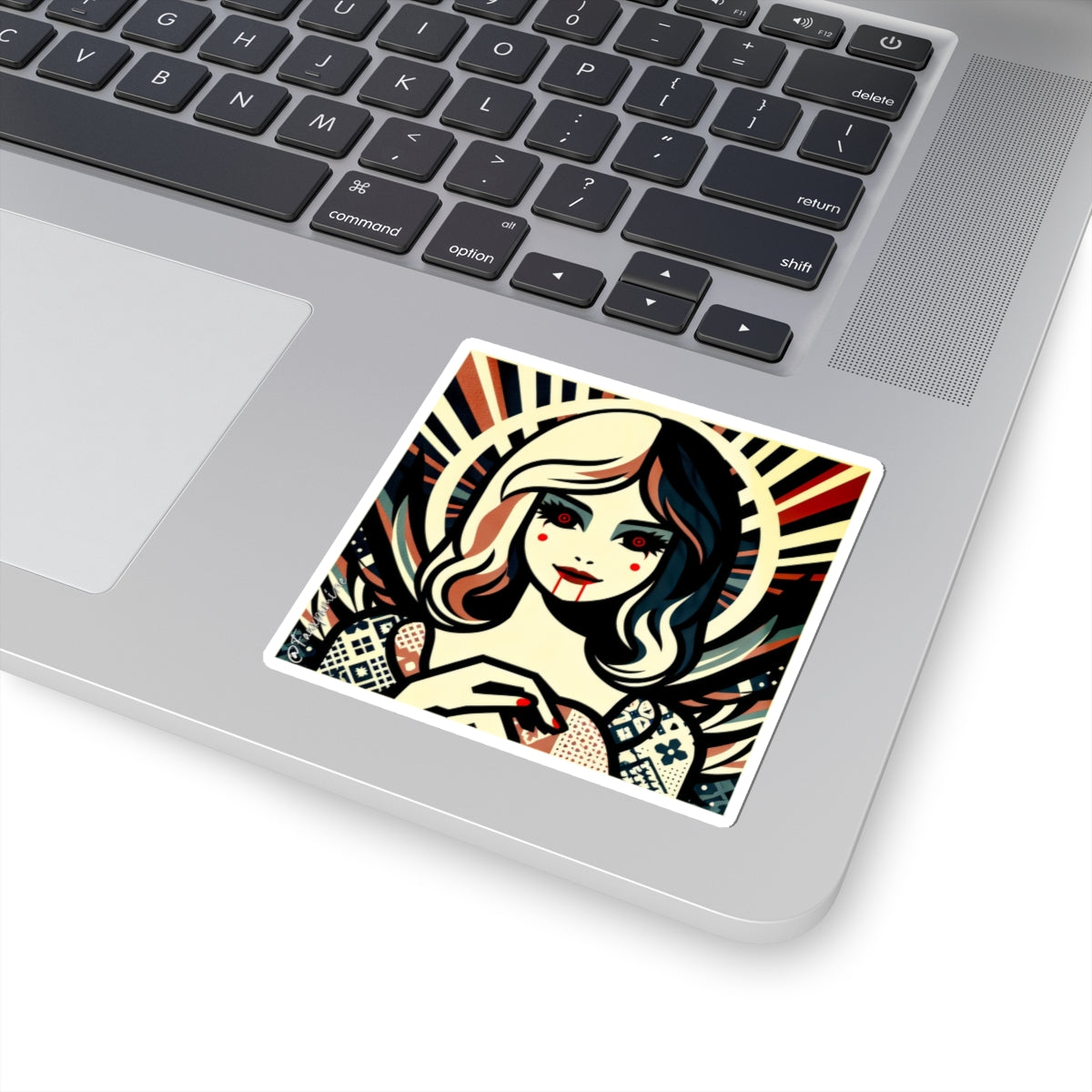 Sanguine Seraph (Stained Glass Gothic No. 1) - Sticker